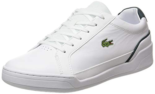 Lacoste Challenge 0120 2 SMA, Zapatillas para Hombre, Blanc Wht Dk Grn, 43 EU