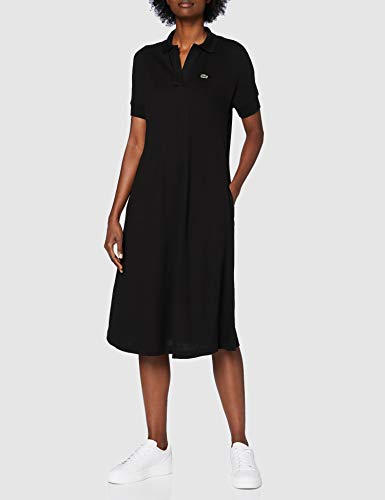 Lacoste EF2302 Vestido, Negro, S para Mujer