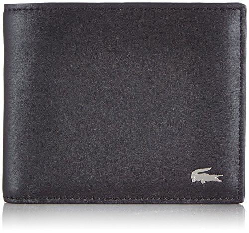 Lacoste NH1112FG, Monedero para Hombre, Black (Black), 9.5 x 3 x 11.5 cM