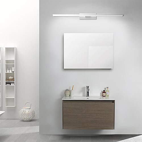 Lámpara de Espejo Aplique Baño,VITCOCO Lámpara LED 15W 1200LM 60cm Blanca Fría 6000K Luz de maquillaje Con interruptor Luz de espejo de baño impermeable IP44 [Clase de eficiencia energética A+]