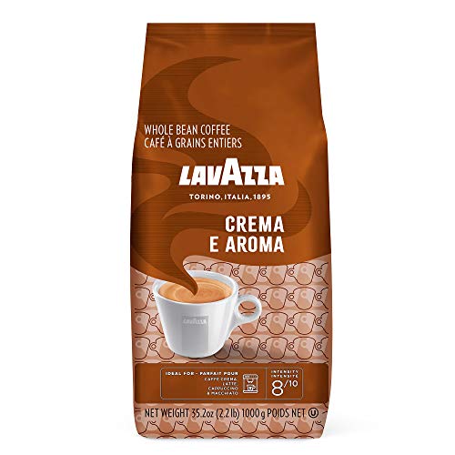 Lavazza Crema e Aroma, Café en Grano, Pack de 6, 6 x 1000g