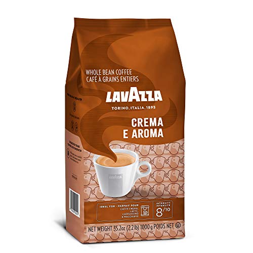 Lavazza Crema e Aroma, Café en Grano, Pack de 6, 6 x 1000g