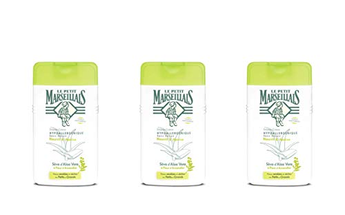 Le Petit Marseillais DCH - Crema hipoalergénica de savia de aloe y almendro en flor, 250 ml, 3 unidades