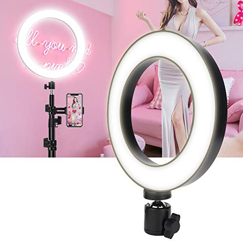 LED Live Streaming Ring Light, Fotografía Selfie Tattoo Fill Light + Transmisión en vivo Autotemporizador Beauty Fill Light Anillo Lámpara para Mujeres y Hombres y Salón y Belleza Blog Maquillaje Vide