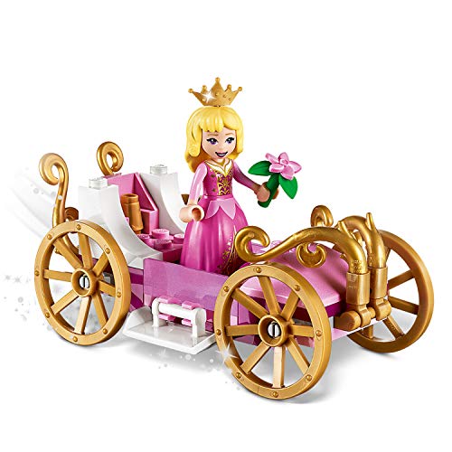 LEGO Disney Princess - Carruaje Real de Aurora Juguete de Construcción Inspirado en la Película de Disney La Bella Durmiente, Contiene un Carruaje, una Mesa y una Tarta (43173)