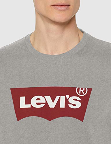 Levi's Graphic Set-In Neck, Camiseta para Hombre, Gris (C18976 Graphic H215 Midtone Htr Grey Graphic H215-Hm 36.2 138), XX-Large