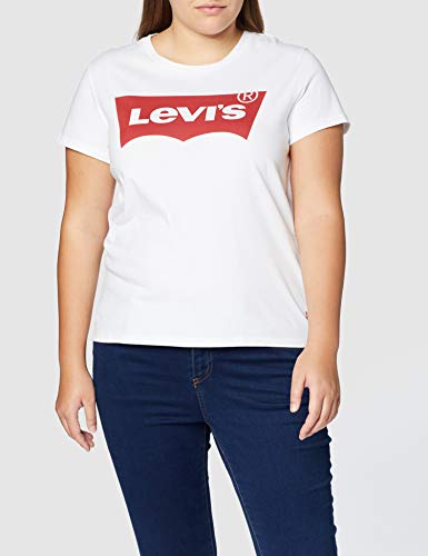 Levi's The Perfect Tee, Camiseta, Mujer, Blanco (Batwing White Graphic 53), XS