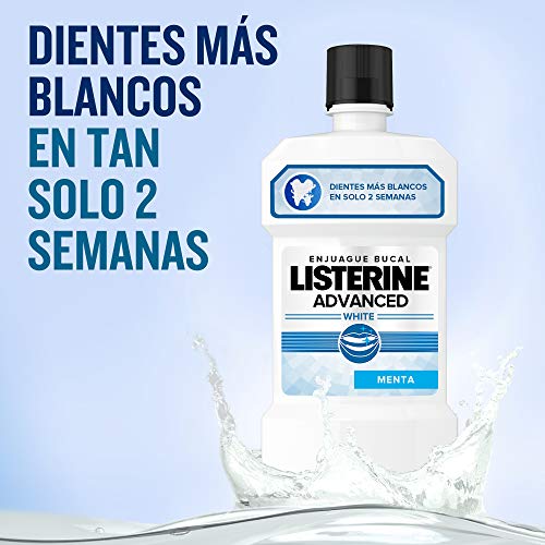 Listerine - Enjuague Bucal Blanqueador Avanzado, 1000 ml