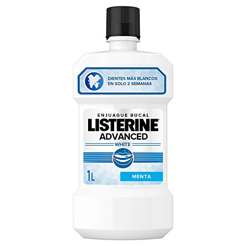 Listerine - Enjuague Bucal Blanqueador Avanzado, 1000 ml