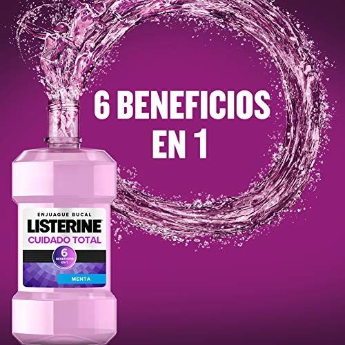 Listerine - Enjuague Bucal Cuidado, Pack de 2 x 1000 ml