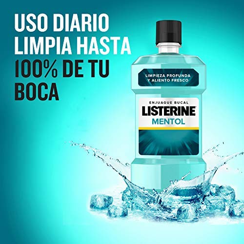 Listerine - Enjuague Bucal Mentol, 1000 ml