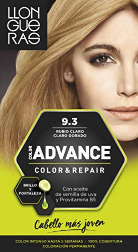 Llongueras Advance Tinte de Cabello Permanente Tono #9.3 Rubio Claro Claro Dorado