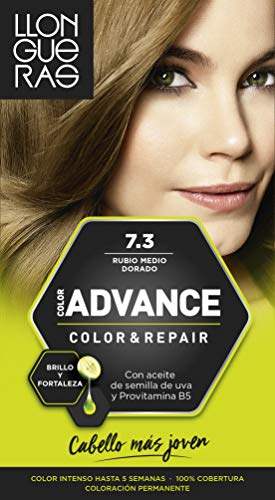 LLONGUERAS Advance tinte Rubio Medio Dorado Nº 7.3 caja 1 ud