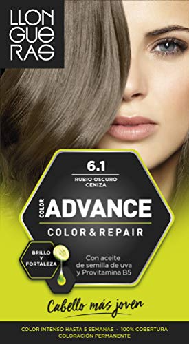 LLONGUERAS Advance tinte Rubio Oscuro Ceniza Nº 6.1 caja 1 ud