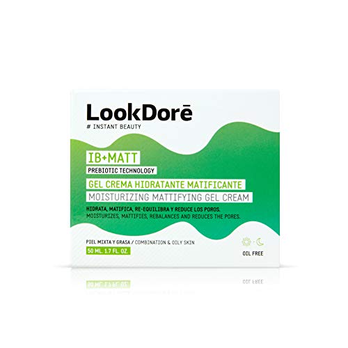 Lookdoré IB+Matt Crema Matificante- Crema Hidratante Piel Grasa - Elimina Brillos y Acné - 50ml