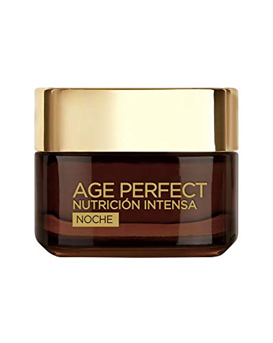 L'Oréal Paris Age Perfect Nutrición Intensa - Crema Rica Reparadora de Noche para Pieles Maduras y Desnutridas - 50 ml