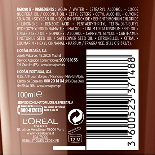 L'Oreal Paris Botanicals Pomada de Nutrición, Infusión de nutrición para cabellos secos - 100 ml