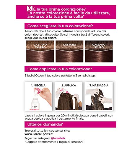 L'Oréal Paris Casting Creme Gloss, tratamiento colorante para el cabello, sin amoniaco para una fragancia agradable. Marron Chocolat 515