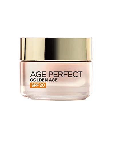 L'Óreal Paris Dermo Expertise - Age Perfect Golden Age, crema iluminadora de día con protección solar SPF 20, para pieles maduras y apagadas - 50 ml