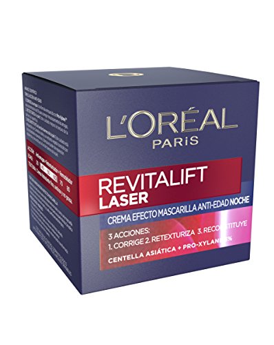 L'Oreal Paris Dermo Expertise - Revitalift Láser Crema de noche intensiva anti-edad, 50 ml