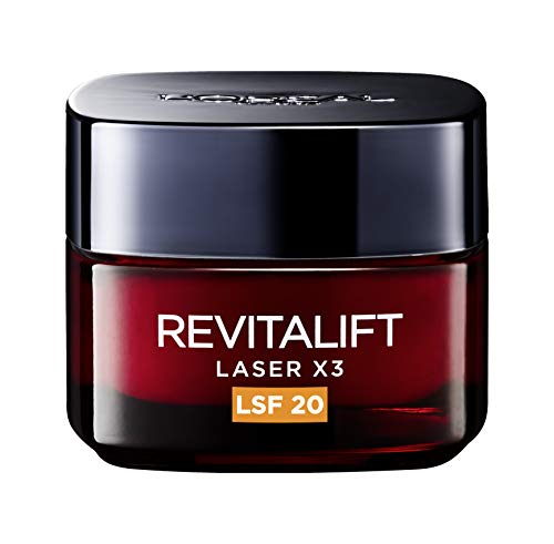 L'Oréal Paris Dermo Expertise Revitalift Laser X3 Crema de Día, Factor de Protección 20, 1 de 50 ml