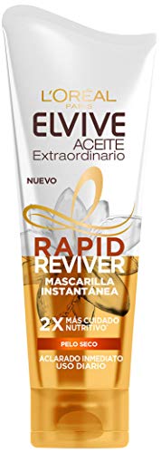 L'Oréal Paris Elvive Aceite Extraordinario Rapid Reviver, Mascarilla Instantánea Nutritiva para Pelo Seco, 180ml