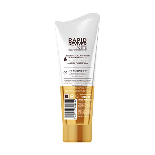 L'Oréal Paris Elvive Aceite Extraordinario Rapid Reviver, Mascarilla Instantánea Nutritiva para Pelo Seco, 180ml