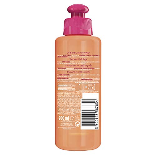 L'Oreal Paris Elvive Dream Long Crema Stop Tijeras, para cabellos dañados - pack de 3 unidades x 200 ml