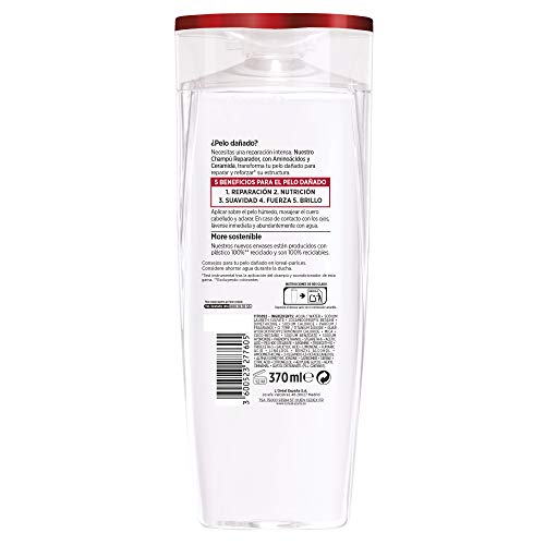 L'Oréal Paris Elvive Total Repair 5 Champú Reconstituyente Cuidado Intensivo para Pelo Dañado - 370 ml