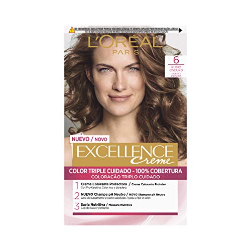 L'Oréal Paris Excellence Coloración Excellence Crème Triple Protección 6 Rubio Oscuro