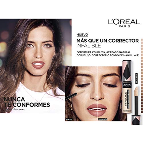 L'Oreal Paris Infalible More Than Concealer, Corrector Cobertura Completa, Tono 324 Oatmeal/Avoine - 11 ml