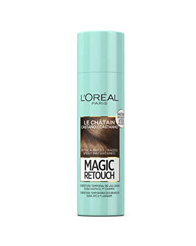 L'Oréal Paris Magic Retouch Spray Retoca Raíces y Canas, Castaño,  150 ml