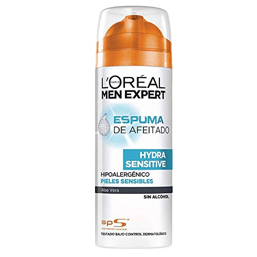 L'Oréal Paris Men Expert Hydra Sensitive Espuma de Afeitar para Pieles Sensibles - 200 ml