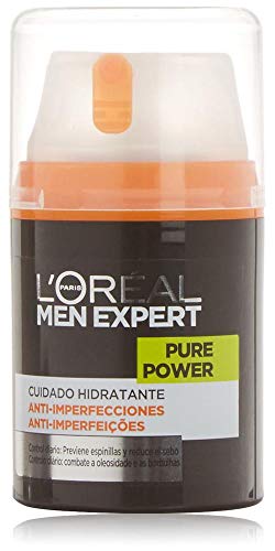 L'Oréal Paris Men Expert Pure Power, Crema hidratante Anti-Imperfecciones para Hombre, 50 ml