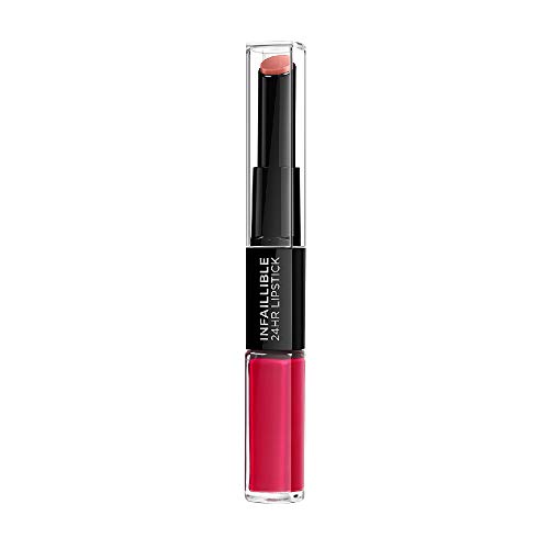 L'Oréal Paris Pintalabios 24H Permanente, Color Frambuesa 701 Captivated by Cerise