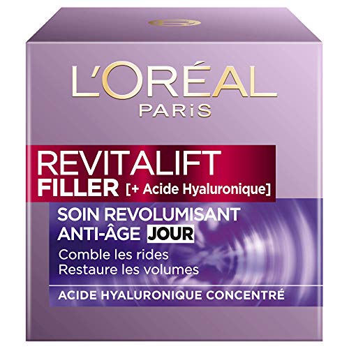 L'Oréal Paris - Revitalift - Filler - Soin Jour Revolumisant - Anti-Rides & Volume - Anti-Âge - Concentré en Acide Hyaluronique - 50 ml