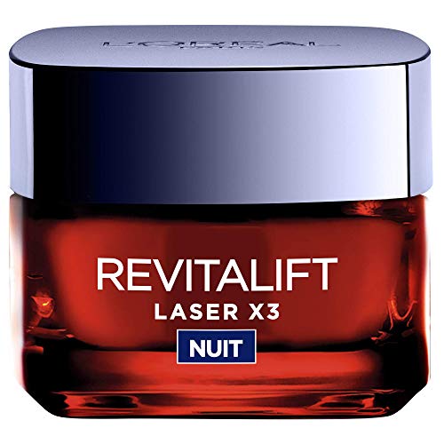 L'Oréal Paris - Revitalift - Laser X3 - Crème Masque Nuit Triple Action - Anti-Rides & Multi-Correction - Anti-Âge - 50 ml