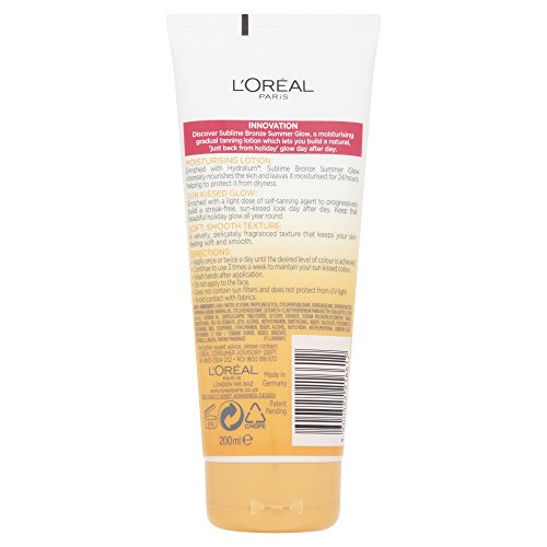 L'oreal paris - Sublime, loción autobronceadora, tono medio, 200 ml