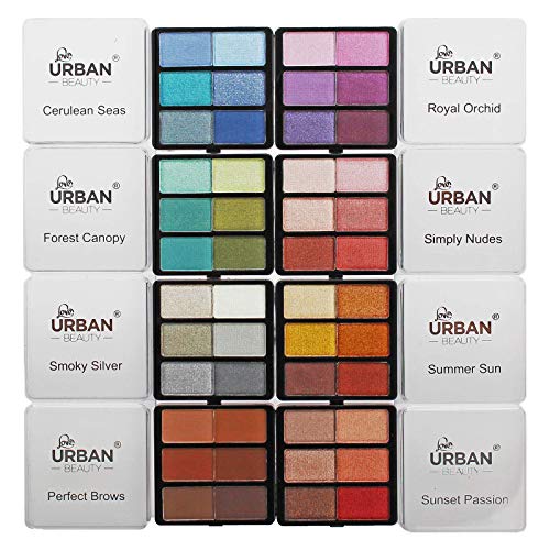 Love Urban Beauty - Juego de caja de maquillaje de manicura francesa Divine Beauty de 76 piezas - Sombras de ojos, resaltador, lápiz labial, brochas para rubor, etc.