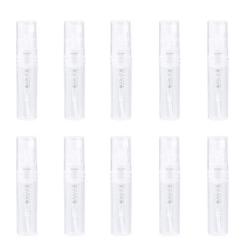 Lurrose 60pcs 2ml mini aerosol de perfume transparente recargable envases de perfume vacíos