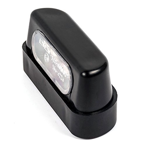 Luz LED para matrícula de motocicleta de BJ Global, luz trasera de 12 V, de alta calidad, universal (Emark), de color negro