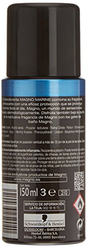 Magno - Desodorante Spray Marine - Fragancia Refrescante - 1 ud de 150ml