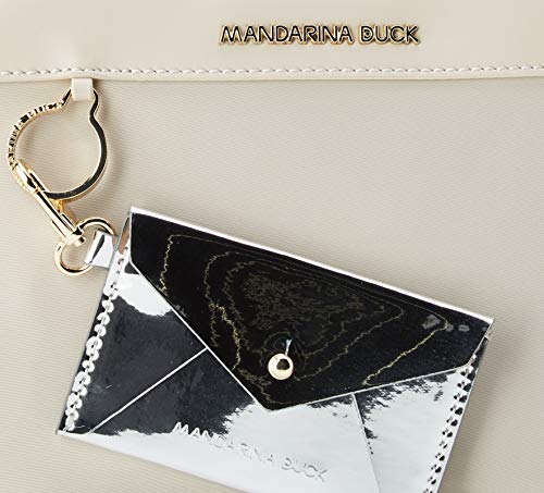 Mandarina Duck Bijou Tracolla, Bolsa de mensajero para Mujer, Beige (Irish Cream), 6x13.5x18 Centimeters (W x H x L)