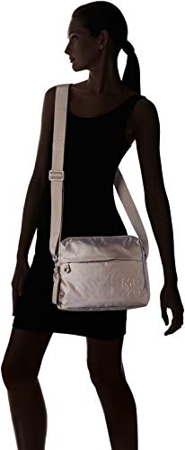 Mandarina Duck Md20, Bolso bandolera para Mujer, Beige (Beige/Taupe), 10x21x28.5 cm (B x H x T)