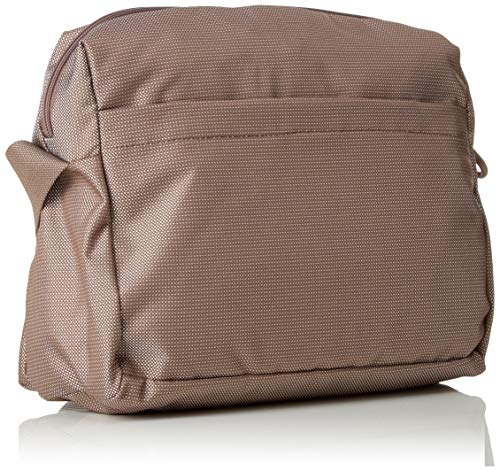 Mandarina Duck Md20, Bolso bandolera para Mujer, Beige (Beige/Taupe), 10x21x28.5 cm (B x H x T)