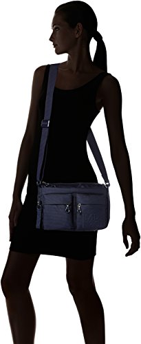 Mandarina Duck Md20 Minuteria, Bolso bandolera para Mujer, Azul (Dress Blue), 10x21x28.5 cm (B x H x T)