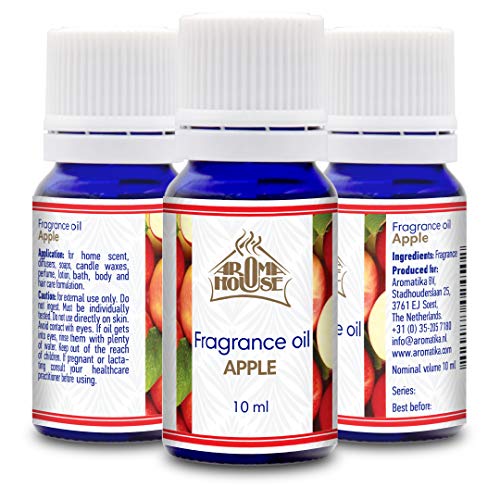 Manzana Fragancia Aceite 10ml - para Aroma Lámpara & Difusor - Adecuado Para Hacer Velas & Jabones - Para Ramos Secos & Bolsitas Perfumadas - Productos Para Cuidado Cuerpo & Piel