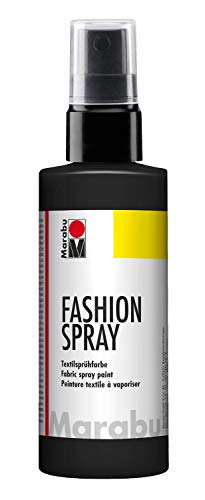 Marabu - Pintura Textil con pulverizador (100 ml), Color Negro