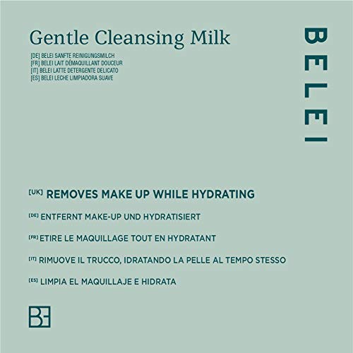 Marca Amazon - Belei Leche limpiadora suave para pieles ultrasensibles, 200 ml