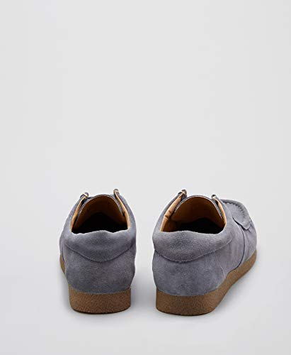 Marca Amazon - find. Suede Mocasines, Blau Blue, 43 EU